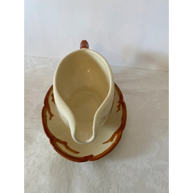 Franciscan Gravy Boat With Attached Plate Excellent Condition Vintage For Sale In Denver - Image 6 of 10