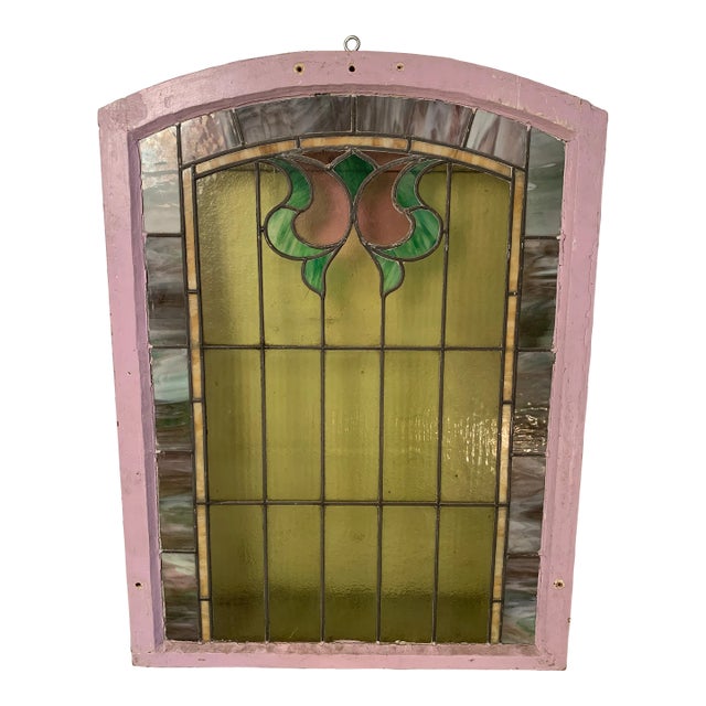 Mid 20th Century Stained Glass Window For Sale