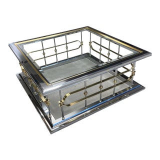 Fireplace Fender Coffee Table in Mastercraft For Sale