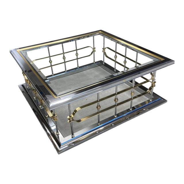 Fireplace Fender Coffee Table in Mastercraft For Sale
