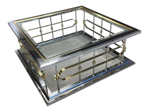 Fireplace Fender Coffee Table in Mastercraft
