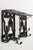 French Wall Coat Hat Rack Stand in Wrought Iron with Mirror, 1950s For Sale - Image 4 of 9