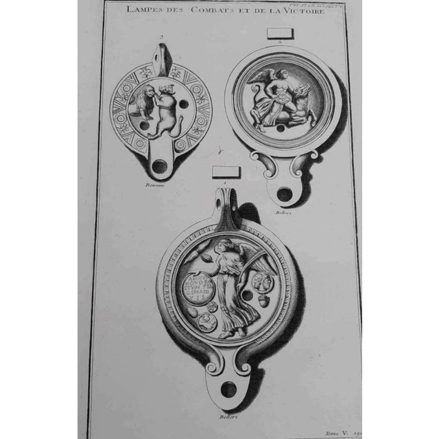 Early 18th Century French Copper Engraving Oil Lamp Prints - Set of 8 For Sale - Image 9 of 12