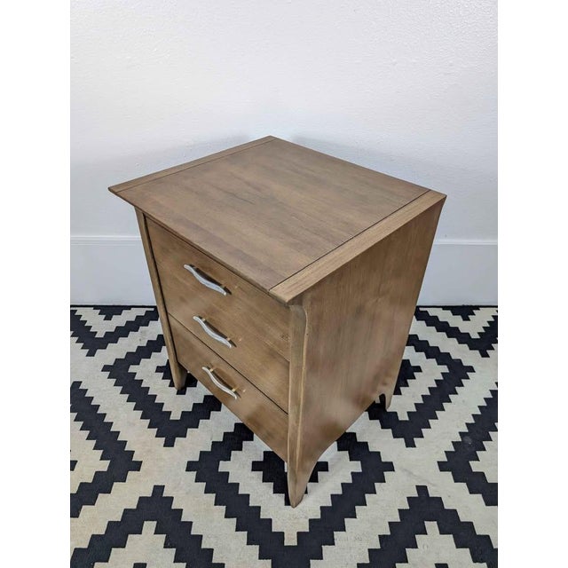 1960s 3 Drawer Nightstand by John Van Koert for Drexel Profile For Sale In Seattle - Image 6 of 8