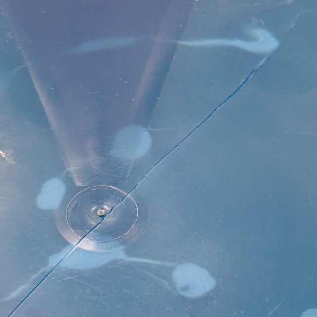 Blue French Space Age Mirror in Acrylic by Syla, 1970s For Sale - Image 8 of 12