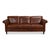 An 82-inch span gives three people room to sit without the footprint of an oversized sofa. This one wears chestnut brown...