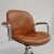 Mid-Century Modern MiM Executive Chair in Natural Cognac Leather and Wood, 1970s For Sale - Image 3 of 18