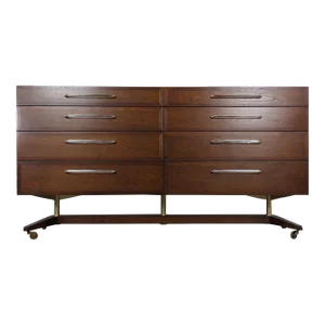 1950s Mid Century Modern Walnut Dresser by Edward Wormley for Dunbar