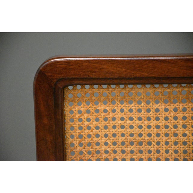Wood Mahogany and Cane Dining Chairs - Set of 6 For Sale - Image 7 of 9