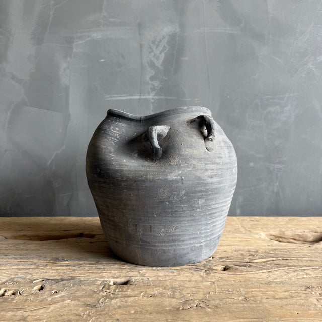 Ceramic Vintage Style Matte Oil Pottery #F74 For Sale - Image 7 of 13