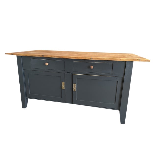 Large Brown and Grey Chest of Drawers For Sale