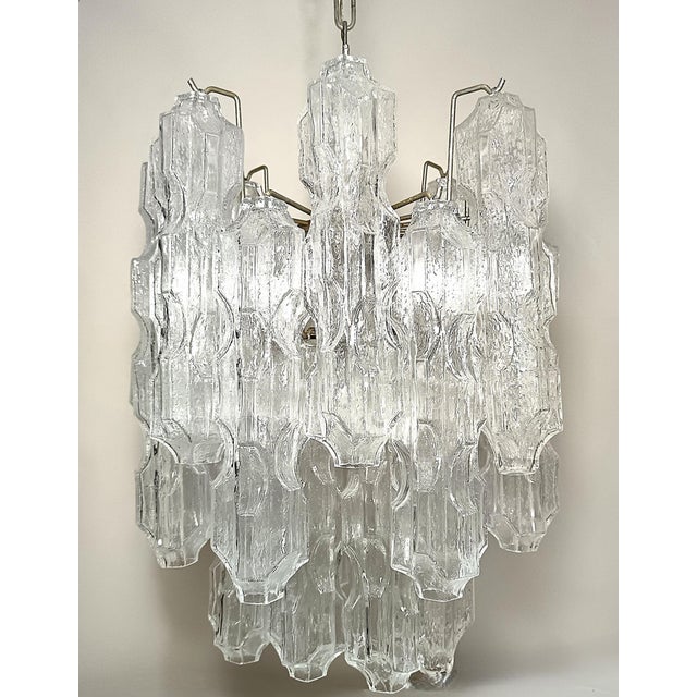 Postmodern Murano Glass Chandelier attributed to Toni Zuccheri for Venini, 1970s For Sale - Image 15 of 18