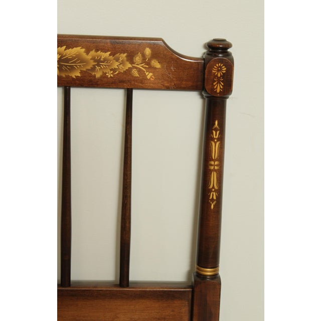 Hitchcock Solid Maple Vintage Twin Stenciled Headboards a Pair Chairish