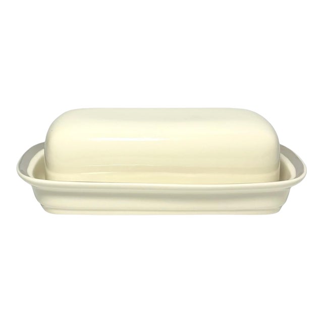 Lenox “Solitaire” Ceramic Butter Dish For Sale