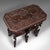 Antique Carved Side Table, Indian, Teak, Lamp, Side, Tray, Occasional, Victorian For Sale - Image 6 of 12