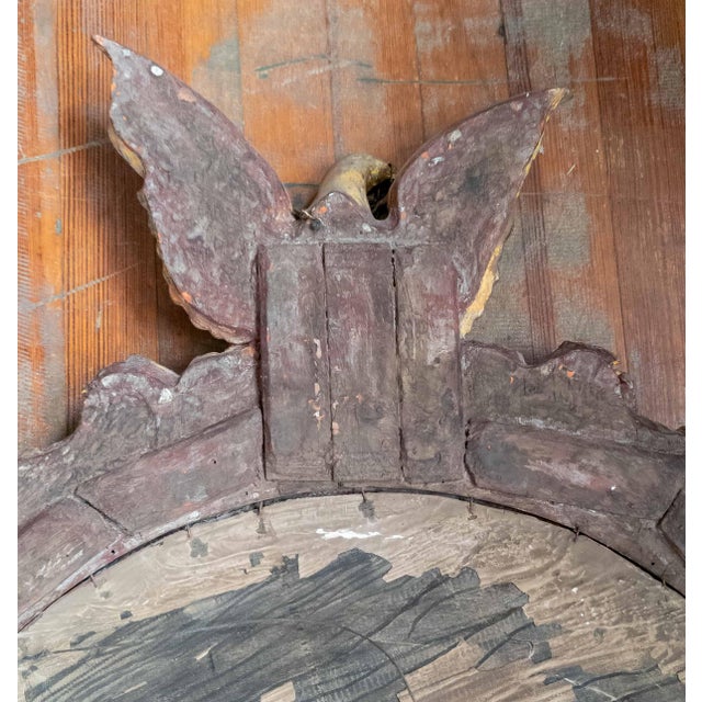 19th or 20th Century Italian Giltwood Mirror With Eagle Finial in Adams Style For Sale - Image 13 of 18