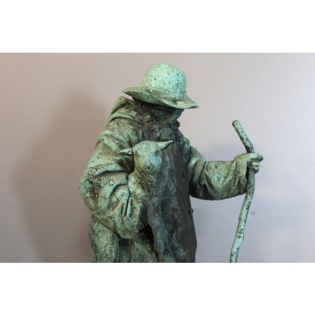 Shepherd and His Lamb, 1904, Bronze For Sale - Image 13 of 15