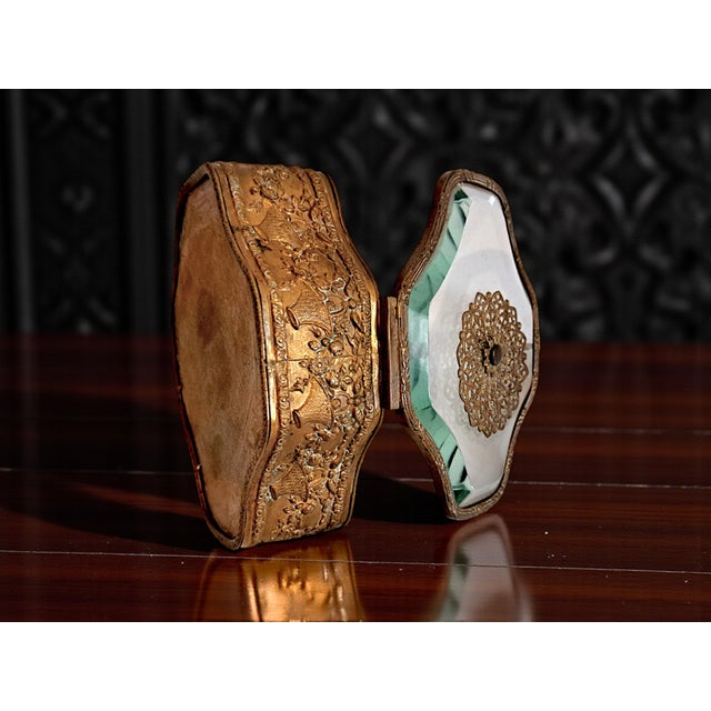 19th Century French Glass and Bronze Jewelry Box For Sale - Image 3 of 7