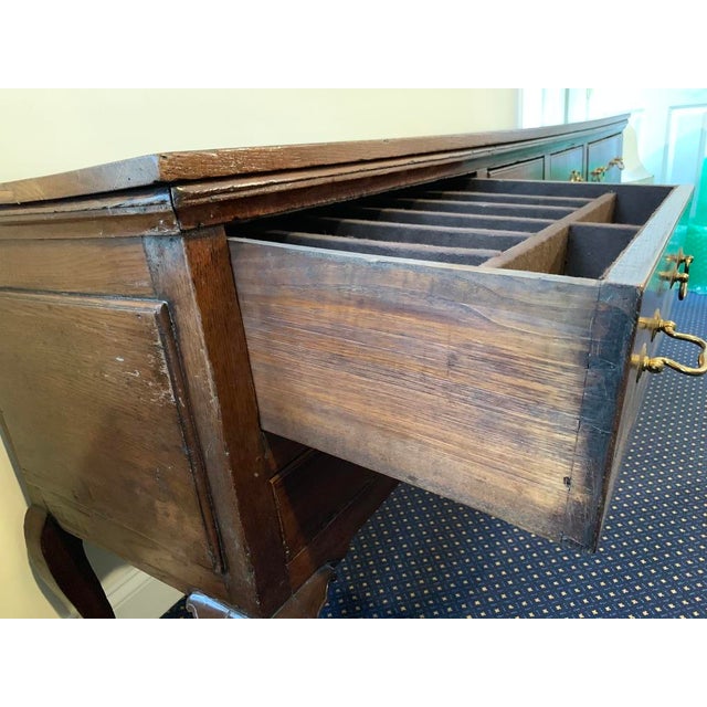 Early 19th Century Antique George II Oak Sideboard Server For Sale - Image 9 of 11