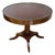 Vintage Regency-Style Drum Table With Leather Top For Sale
