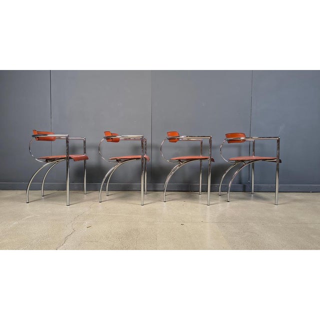 Postmodern Dining Chairs from Segis, Italy, 1980s, Set of 4 For Sale - Image 6 of 14