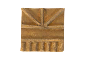 Vintage African Square Bronze Coin