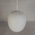 Mid-Century Modern Vintage School Lamp with White Frosted Glass Shade, 1950s For Sale - Image 3 of 14