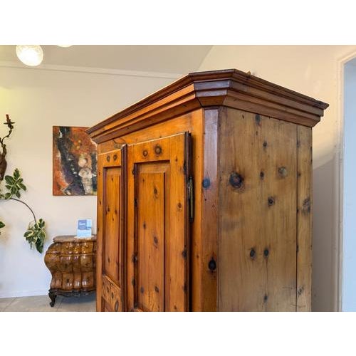 Antique Swiss Pine Wardrobe For Sale - Image 14 of 18