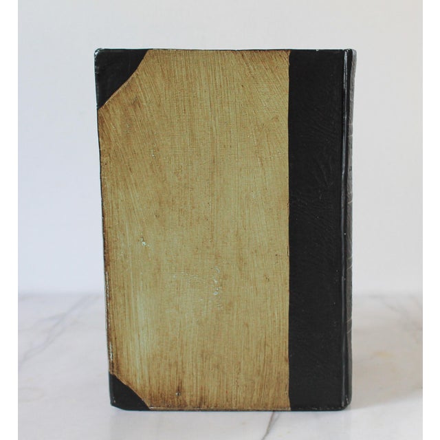 Mid 20th Century Vintage Faux Leather Books Bookend For Sale - Image 5 of 9