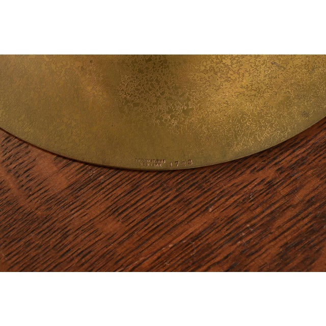 Tiffany Studios New York Bronze Doré Bowl With Abalone Inlay For Sale - Image 9 of 11