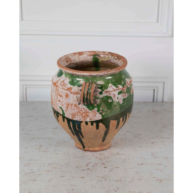 French 19th Century Green-Glaze Confit Pot For Sale - Image 10 of 10