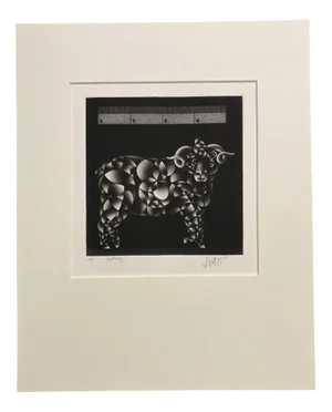 Mario Avati, Merino, 1970, Mezzotint Print