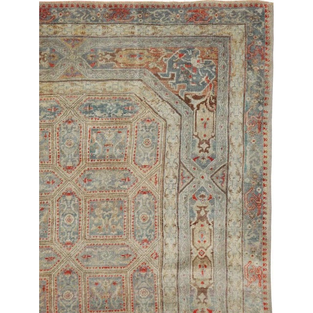 Victorian Galerie Shabab Collection Early 20th Century Handmade Turkish Herekeh Accent Rug For Sale - Image 3 of 11