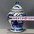 White Vintage Blue & White Ginger Jar With Warrior on Horse For Sale - Image 8 of 9