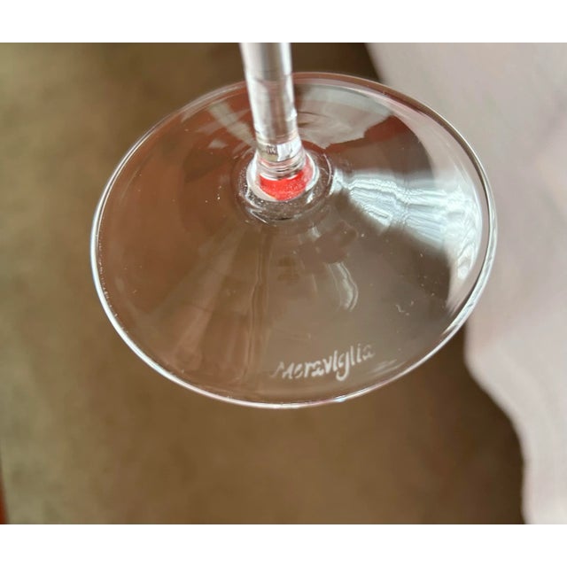 Glass The Wonder Chalice/ La Calice Meraviglia by Donato Lanati of Enosis, Red Wine Tasting Glasses Set of 4 For Sale - Image 7 of 12