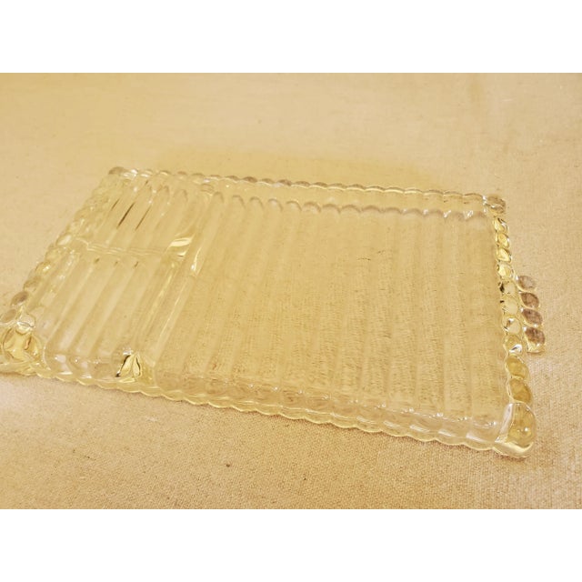 Mid-Century Modern Fireking by Anchor Hocking Clear Glass Snack Trays - Set of 5 For Sale In Los Angeles - Image 6 of 7