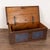 Antique original hand painted pine trunk dated 1876 with monogram of "AS." The original painted finish has been worn and...