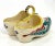 Vintage French Hb Majolica Pottery Red Green Cream Clogs Salt & Pepper Holder For Sale - Image 11 of 13