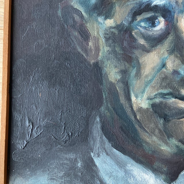 Vintage Oil Portrait Painting by Virginia E. Padgett 1972 | Chairish