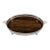 Mid Century Sheffield Silver Co. Formica Laminate Footed Serving Tray, Wood-Grain, Silverplate Gallery For Sale