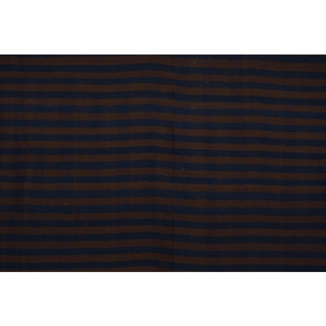 1960s Vintage Striped Turkish Kilim Rug 6'4'' X 9'11'' For Sale In Philadelphia - Image 6 of 12