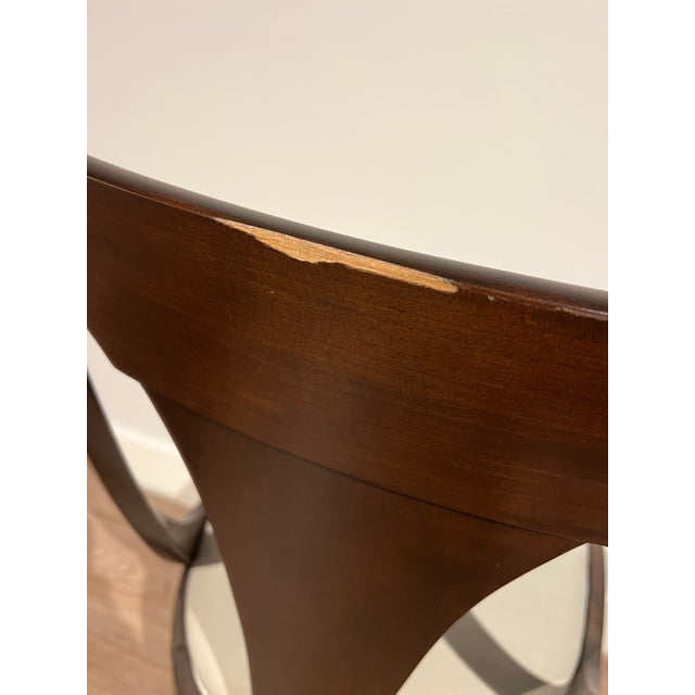 Empire Style Cherry Wood Dining Chairs Set of 4 Side Chairs For Sale In Dallas - Image 6 of 7