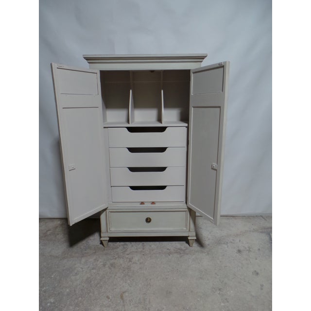 Gustavian (Swedish) Gustavian Style 2 Door Wardrobe For Sale - Image 3 of 14