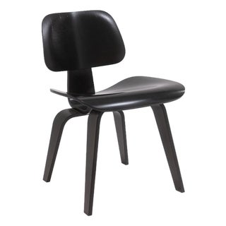 Charles & Ray Eames for Herman Miller DCW Chair Black Finish C. 2000s MCM For Sale