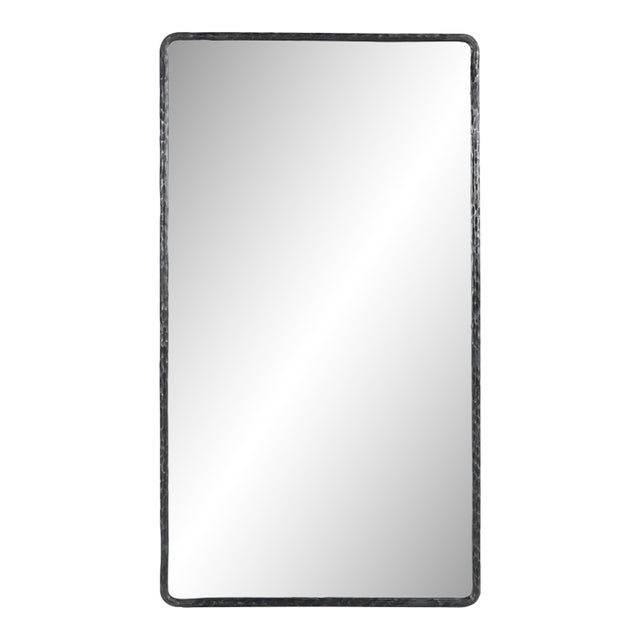 Hammered Iron Full Length Mirror For Sale