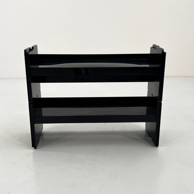 Black Modular Jeep Bookcase by De Pas, D'Urbino and Lomazzi for BBB, 1970s, Set of 2, in Good conditions. Designed 1970 to...