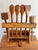 Brown Late 20th Century Workshop-Made Wooden Utensils With Holder - 9 Pieces For Sale - Image 8 of 8