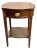 Mahogany Side Table With Satinwood Inlay by Baker, Historic Charleston Collection For Sale