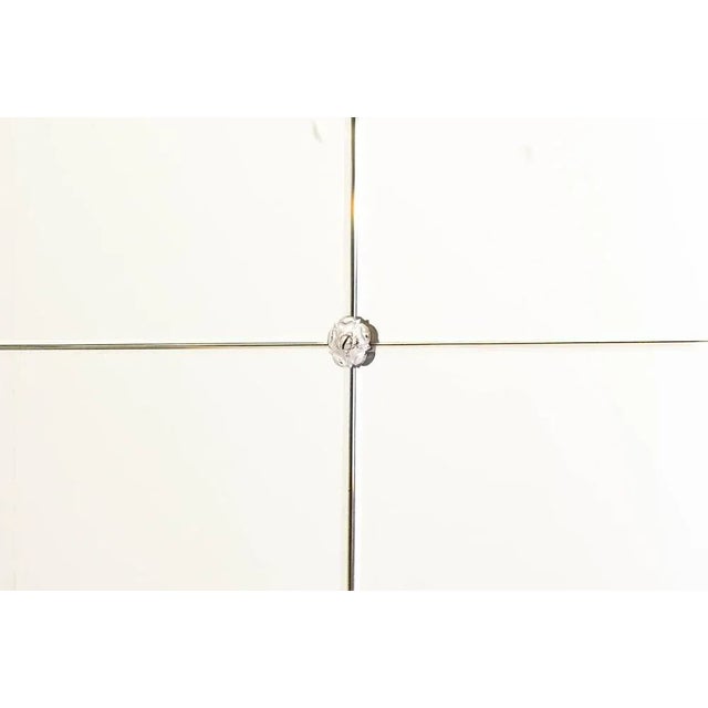 Glass Mid-Century Frameless Mirror For Sale - Image 7 of 8