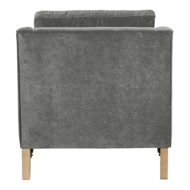 Greta Chair, Seal Velvet For Sale - Image 10 of 13